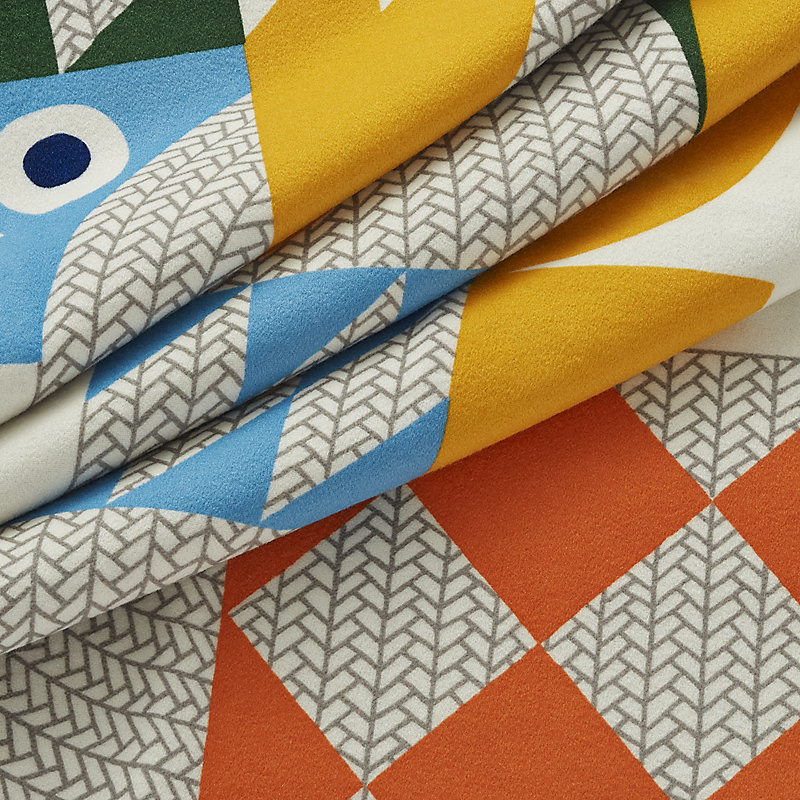 Animaux Nattes blanket - Blue | Hermès Mainland China